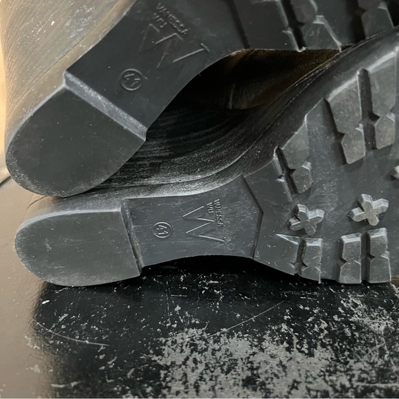 Anthropologie Vanessa Wu wedge booties Boots Size 10 Gray EU 41 - Picture 14 of 16